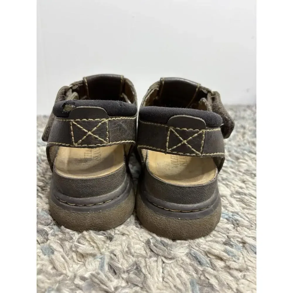 Wolfe Island Shoes Mens 7.5 Chunky Y2K Fisherman Grunge 90s Heavy Open Toe